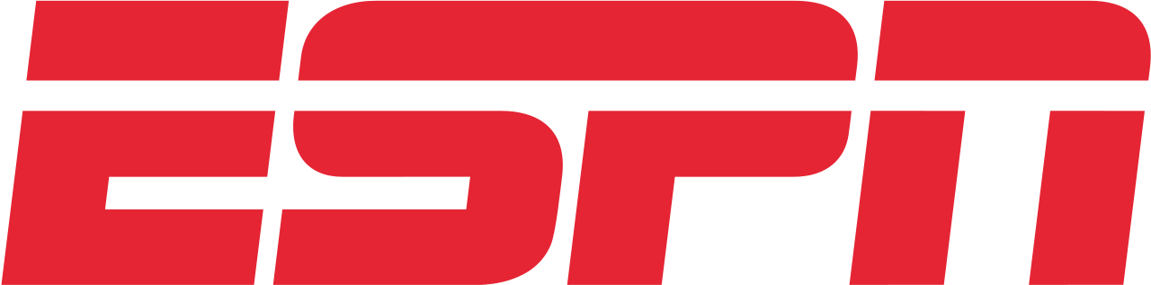 Logo of ESPN - A media outlet that covers Spikeball tournaments