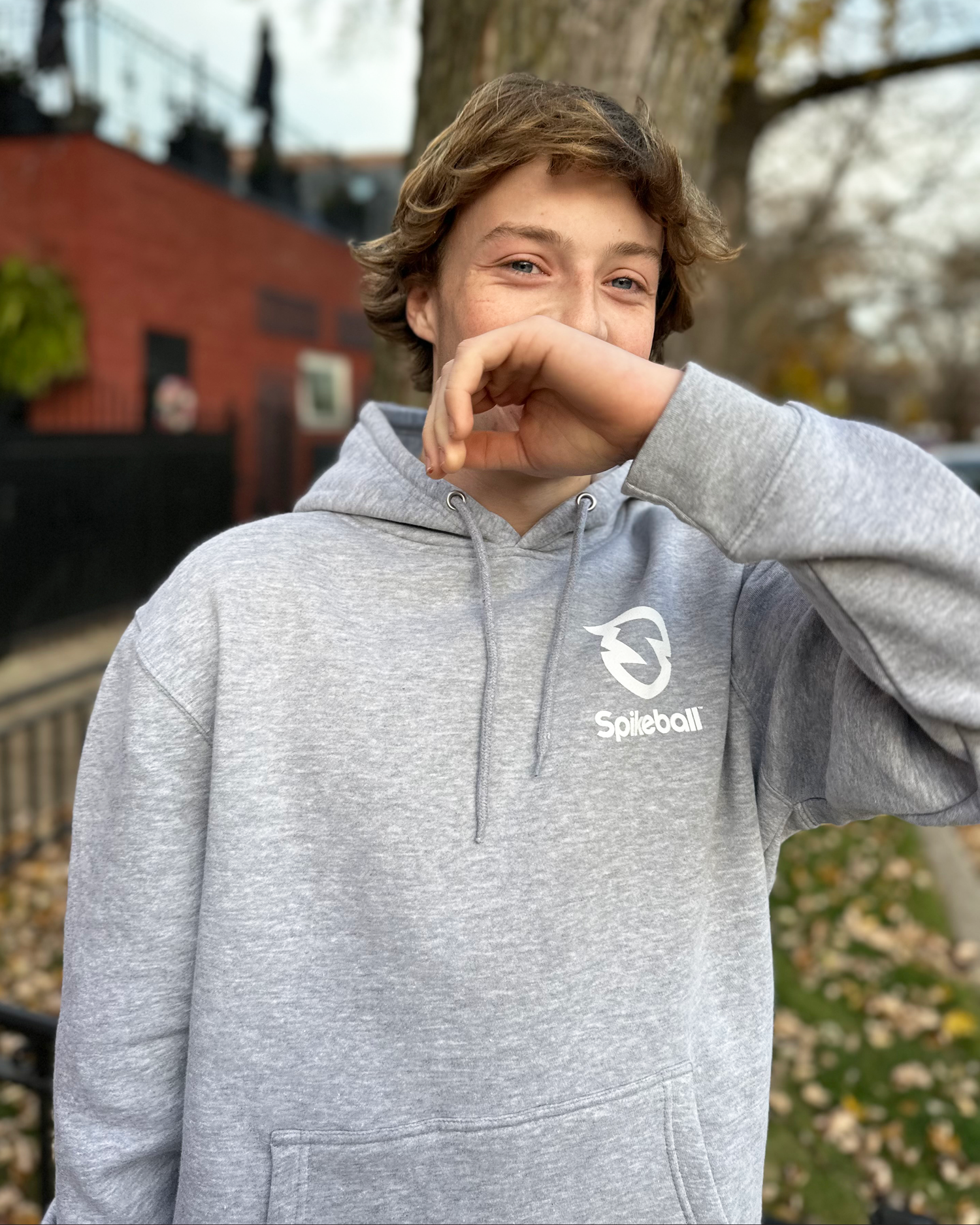 Signature Patch Hoodie - Gray