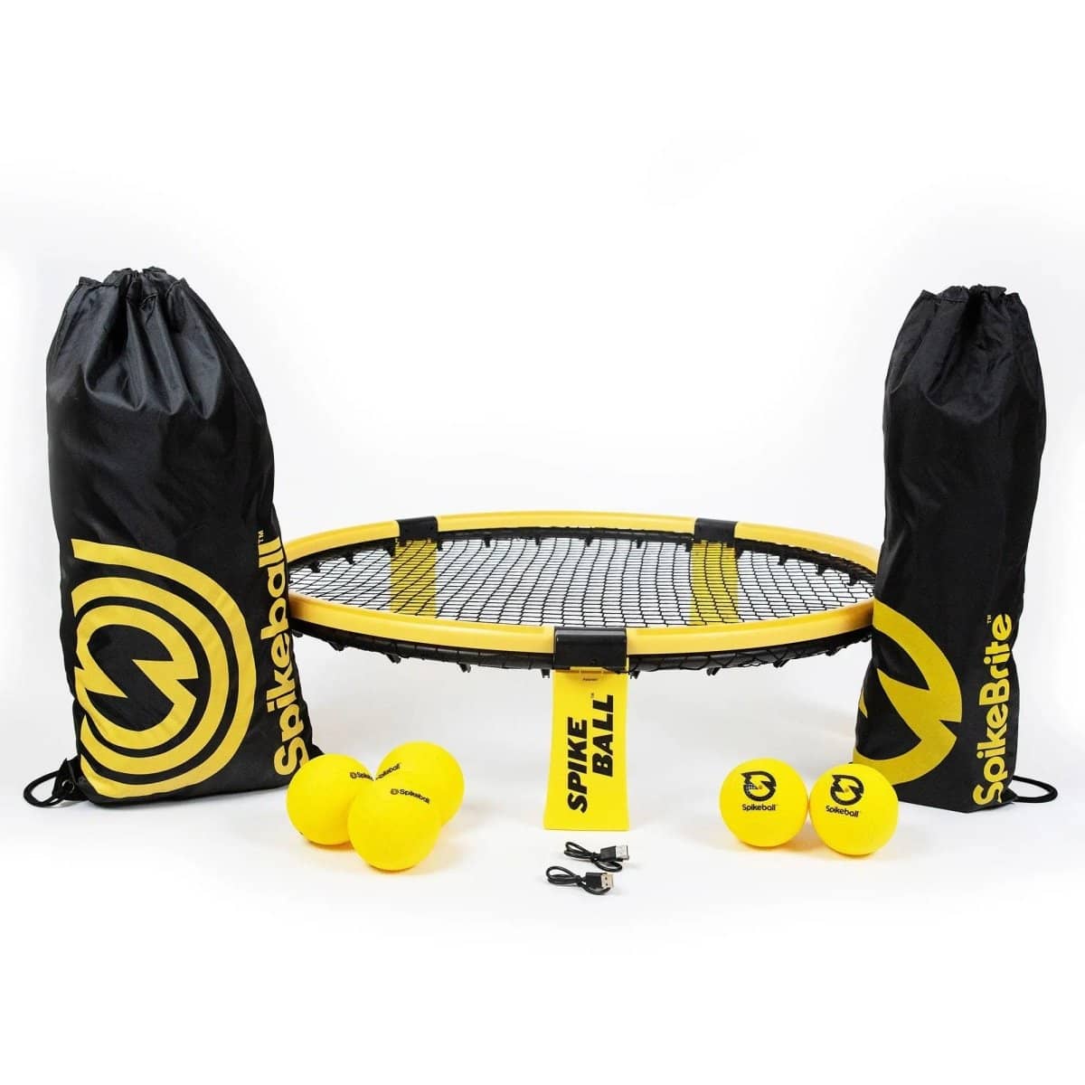 Spikeball Game 3 Ball Set + SpikeBrite Bundle Play on Grass newest or Sand Day or Night